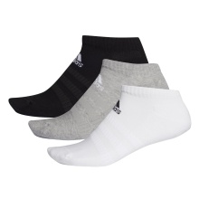 adidas Sport Socks Sneaker Cushion grey/white/black - 3 Pairs